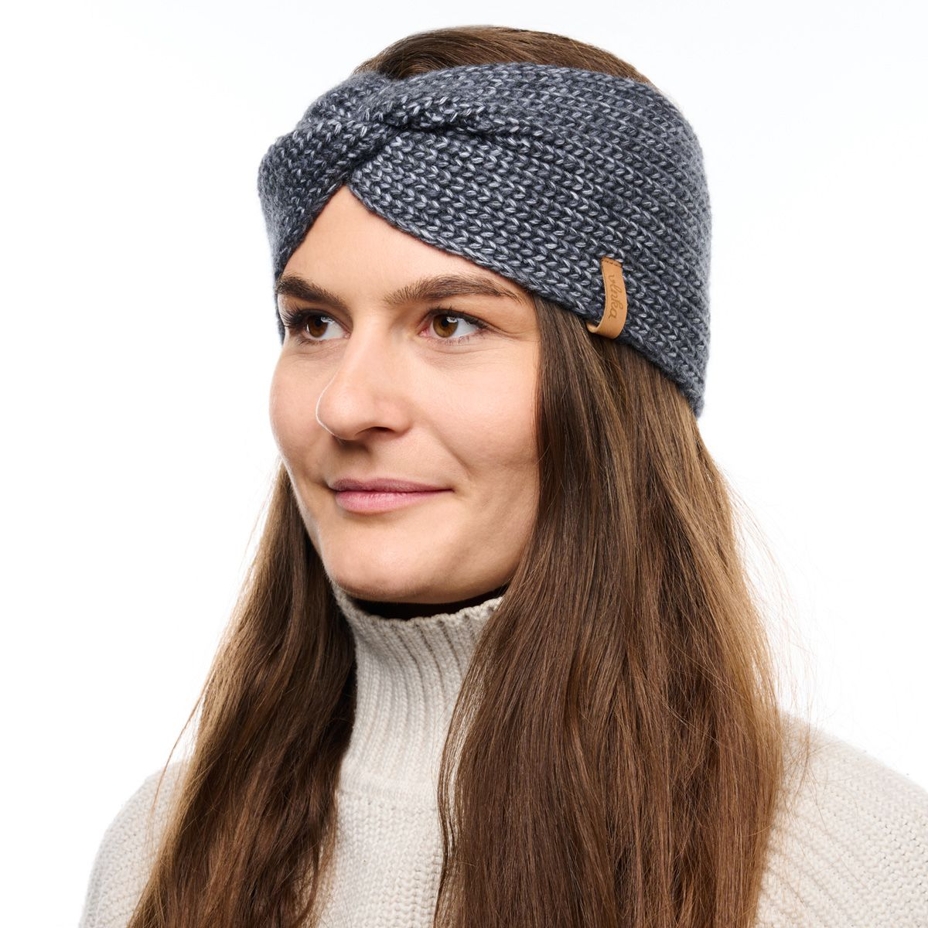 Vlnka Wool Headband C02 Dark Grey
