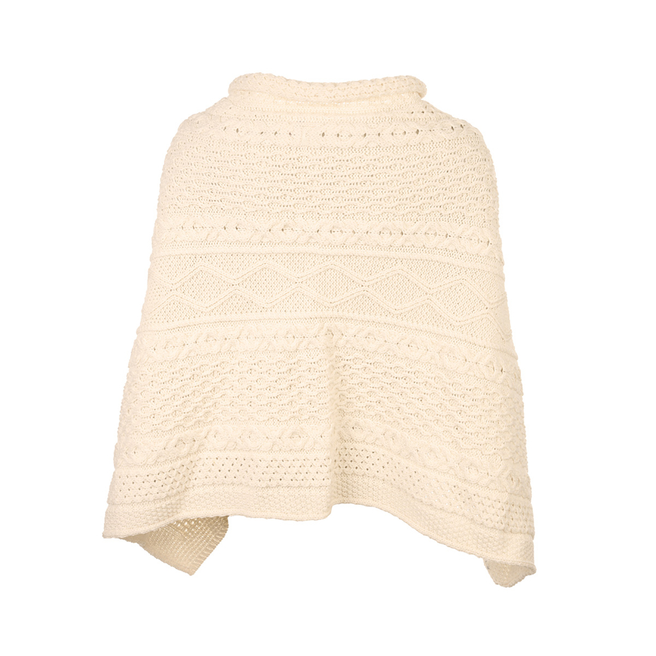 Wool Poncho Natural