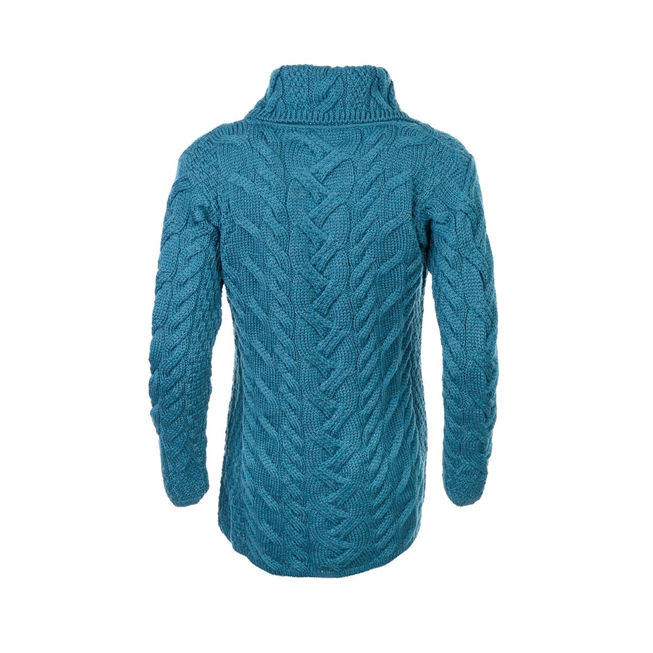 Vlnka Women's Wool Sweater S05 Blue