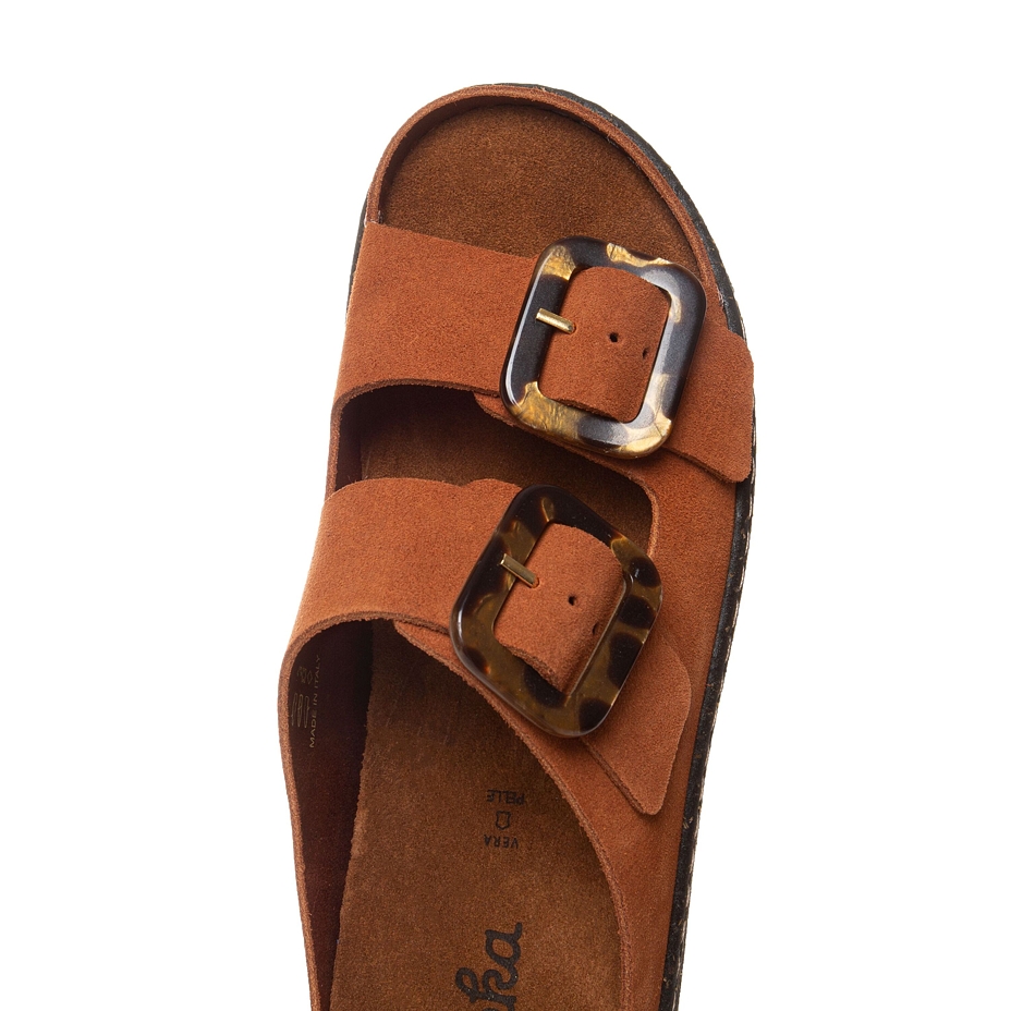 Women’s Gabriela Leather Slip-on Shoes Brown