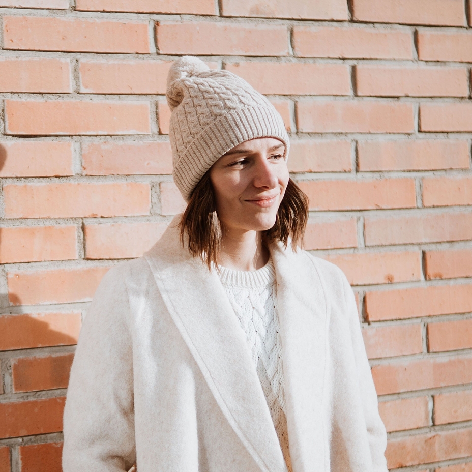 Wool Beanie V23 Beige