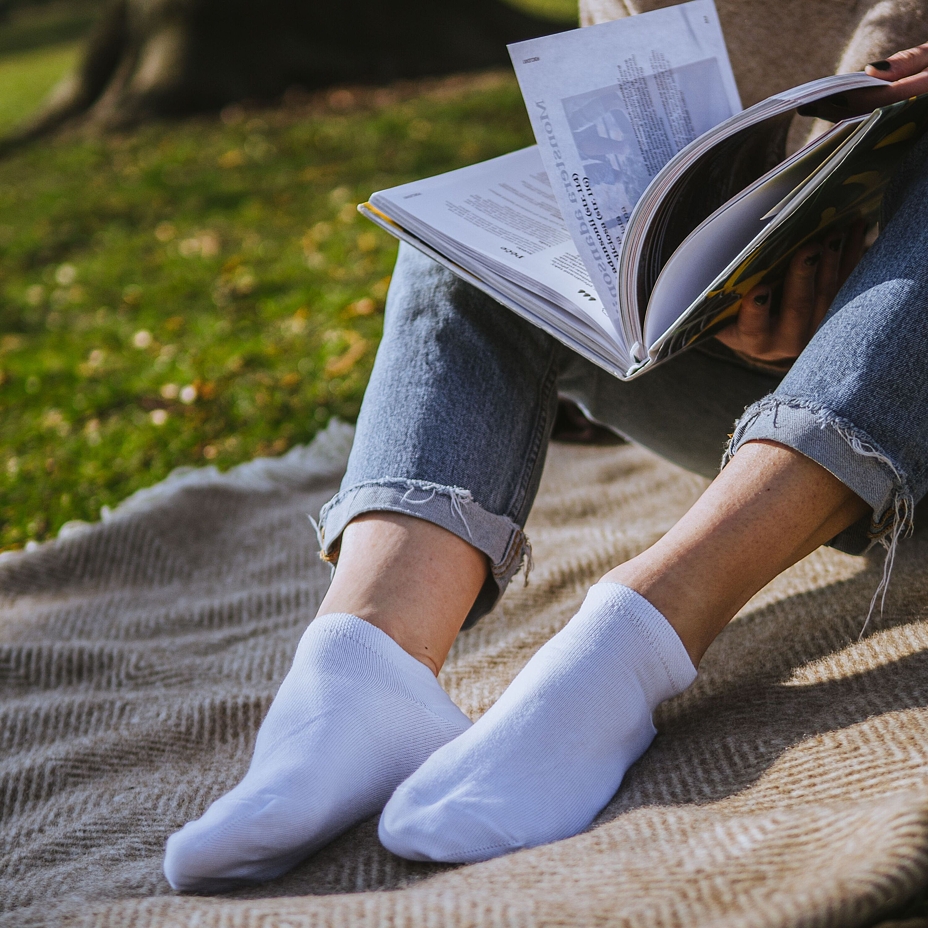 Cotton Ankle Socks White