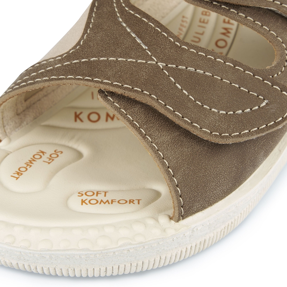 Women's gel insole slippers for bunions Milada Brown