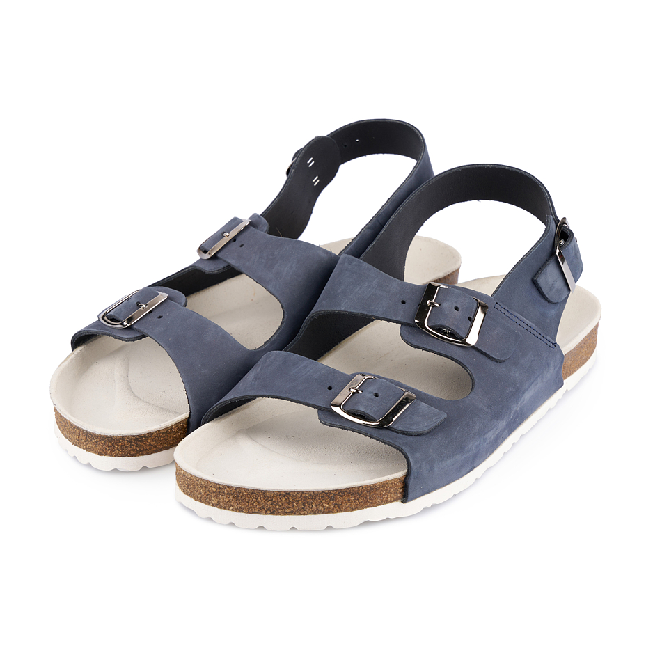 Men’s Stefan Orthopaedic Cork Sandals Blue