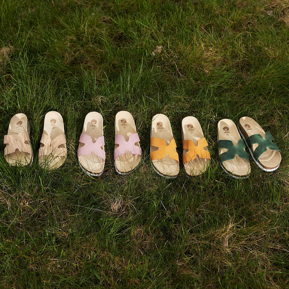 Women’s Zora Orthopaedic Cork Sliders Green model 2024