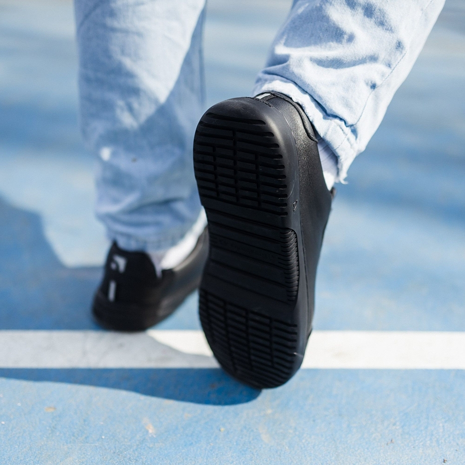 Zoom Leather Barefoot Trainers Black