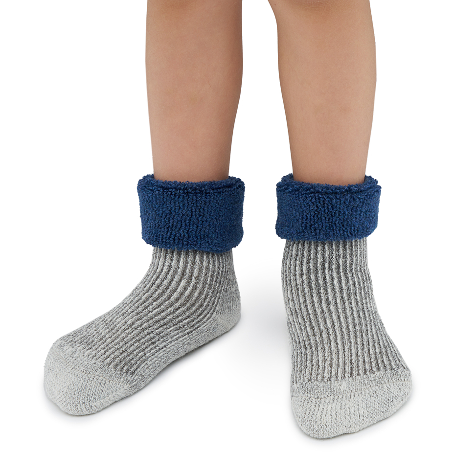Kids’ Merino Wool Terry Socks Blue