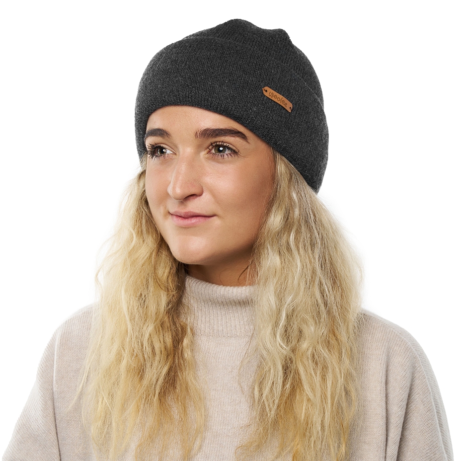 Woolee Hat with Sheep’s Wool V35 Dark Grey