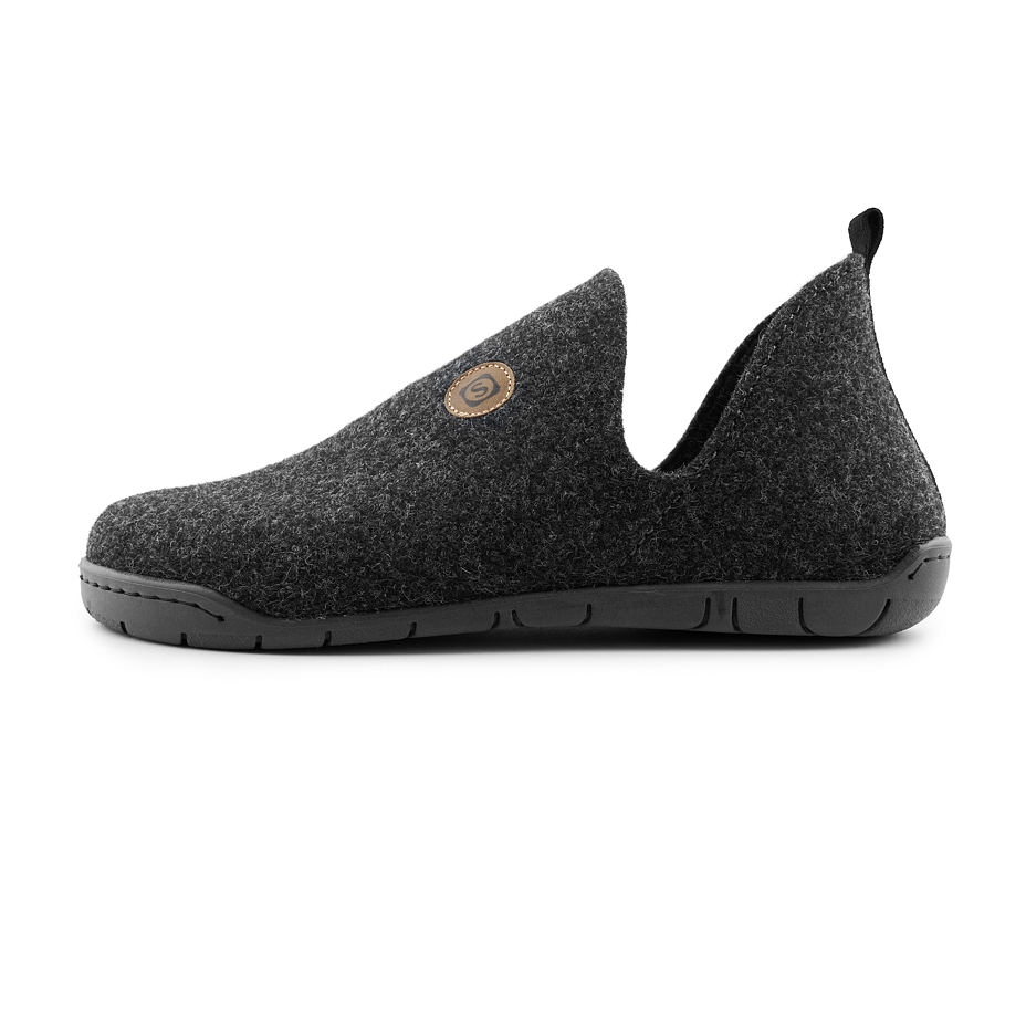 Men’s Jan Felt Slippers Dark Grey