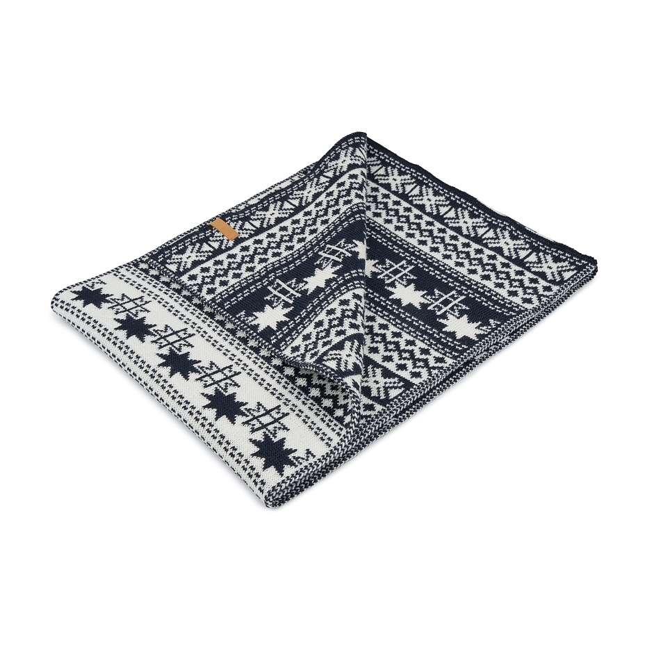 Vlnka Wool Scarf in Nordic Design B09 Blue