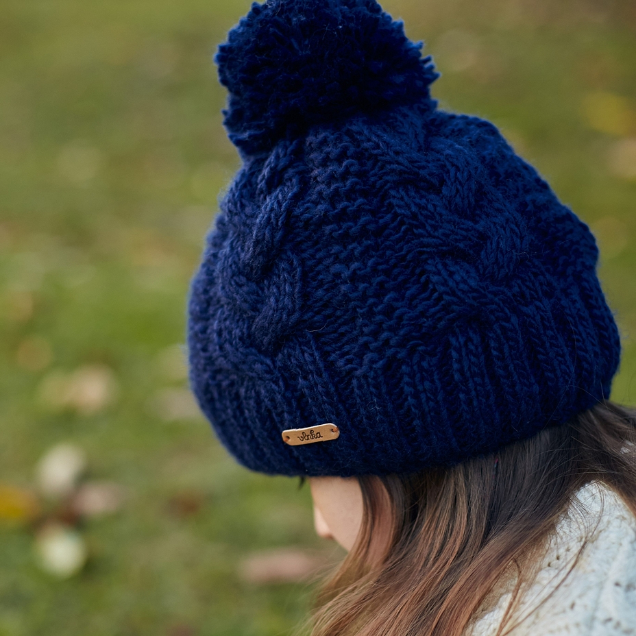 Vlnka Kids’ Wool Beanie V15 Blue