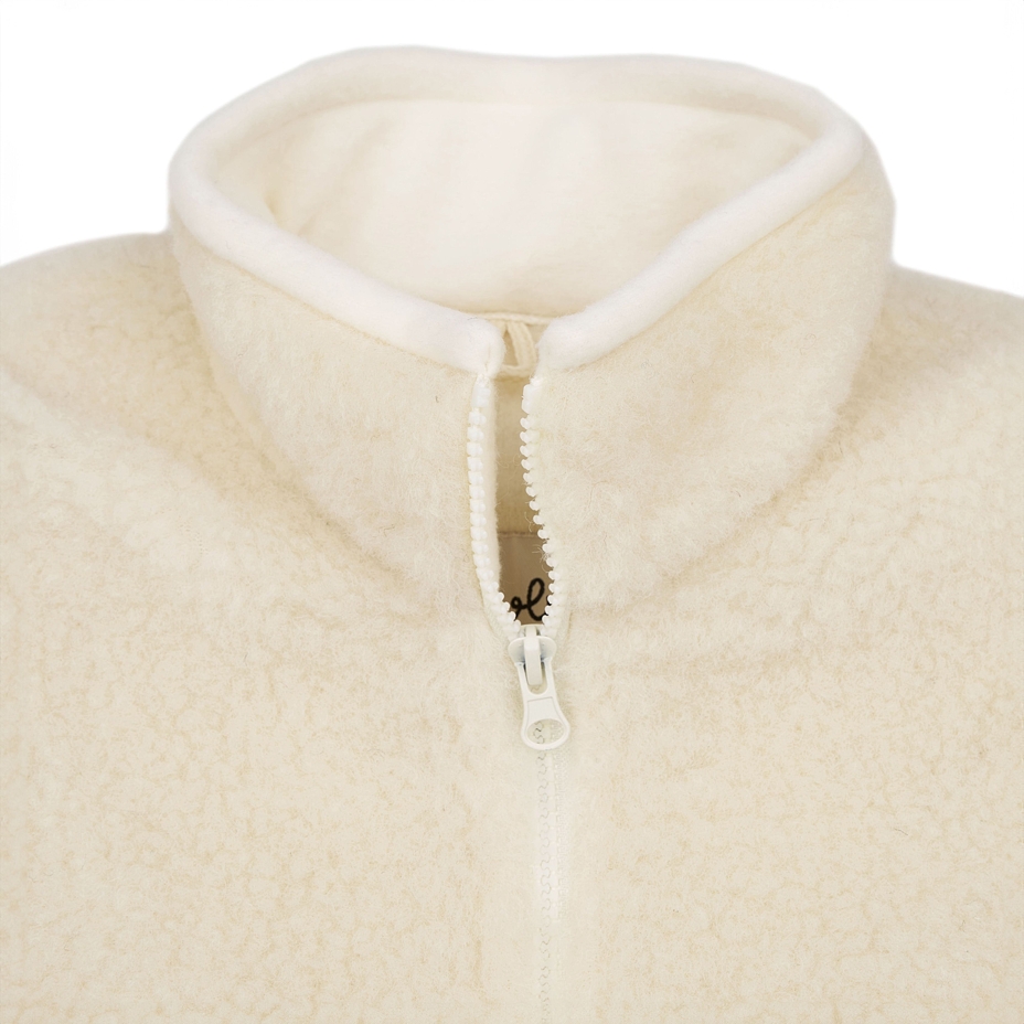 Sport Style Wool Vest Natural