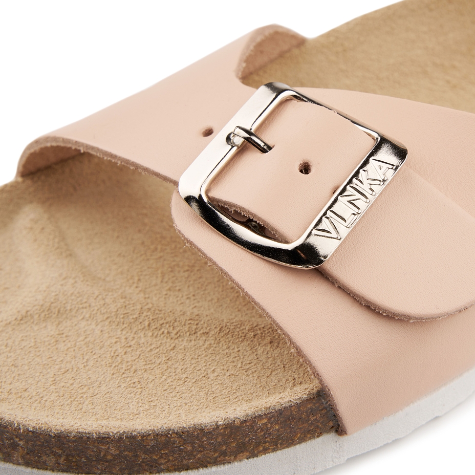 Women's cork anatomical sandals Jindra pink