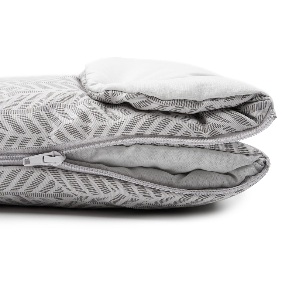 Baby cotton footmuff Vlnka grey