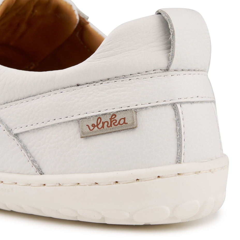Barefoot leather sneakers Sasha white