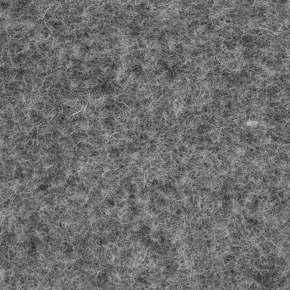 Wool pet bed with high edge dark grey