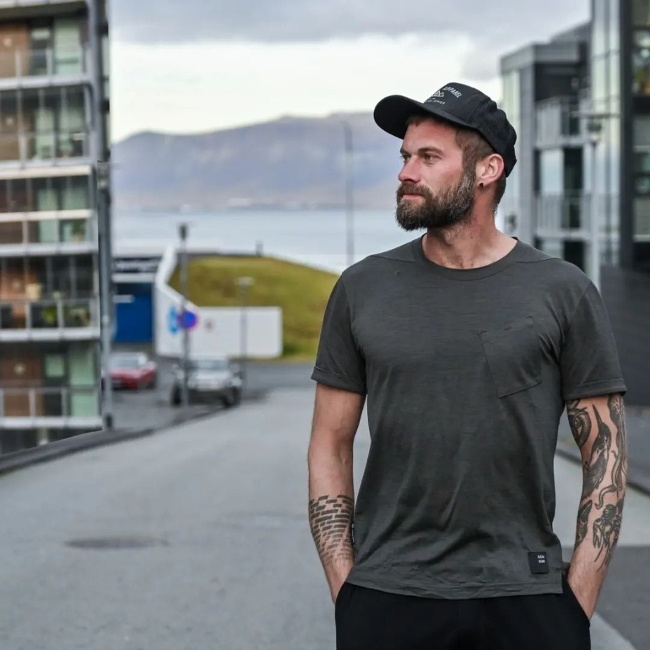 Men’s Sensor Merino Air Traveller T-shirt Olive Green