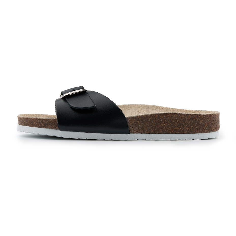 Women's Laura Orthopaedic Cork Sliders Black