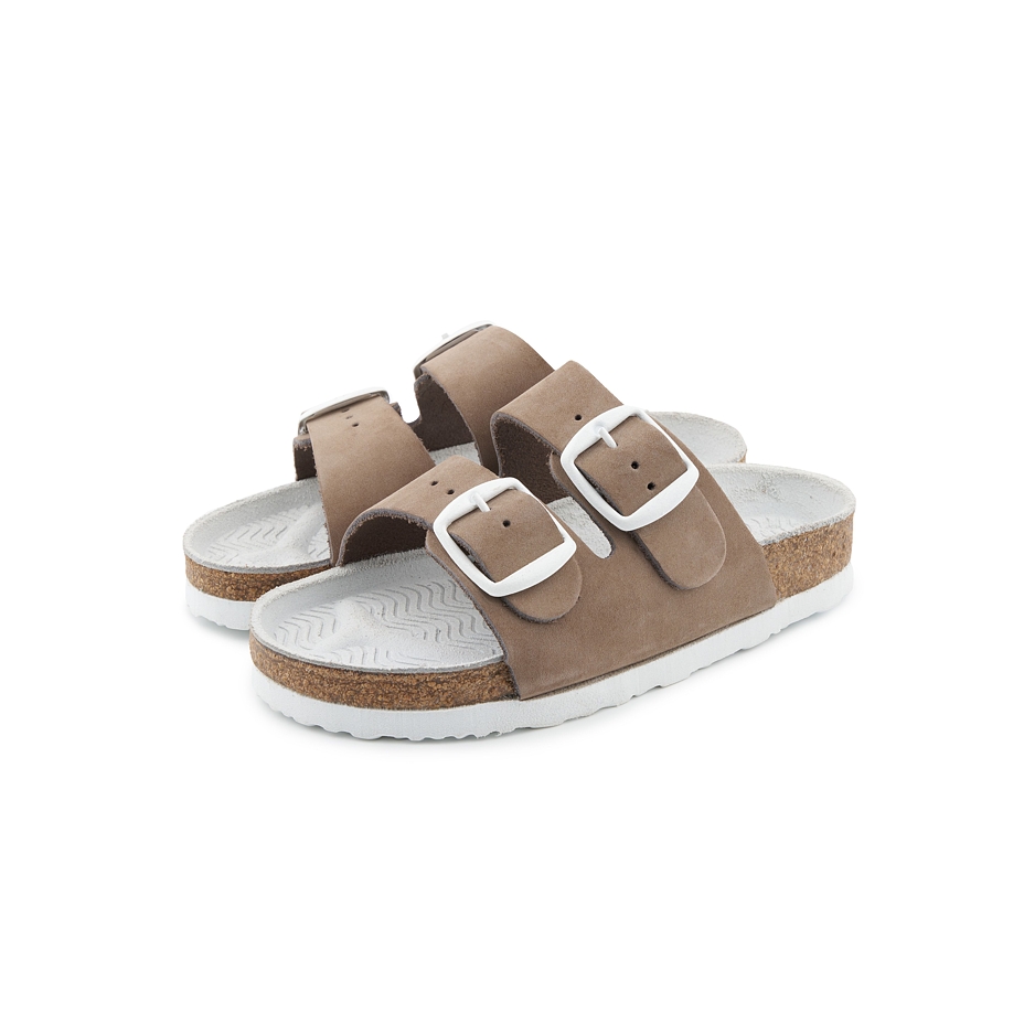 Children's anatomical cork slippers, black