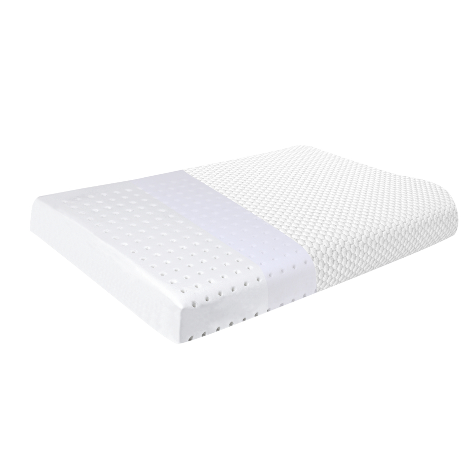 Orthopedic memory pillow for stomach sleepers