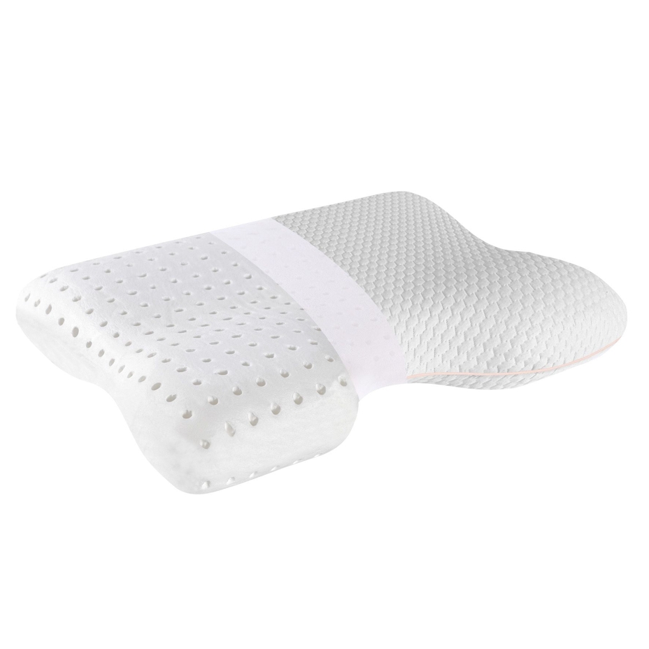 Orthopedic anti-snoring memory pillow