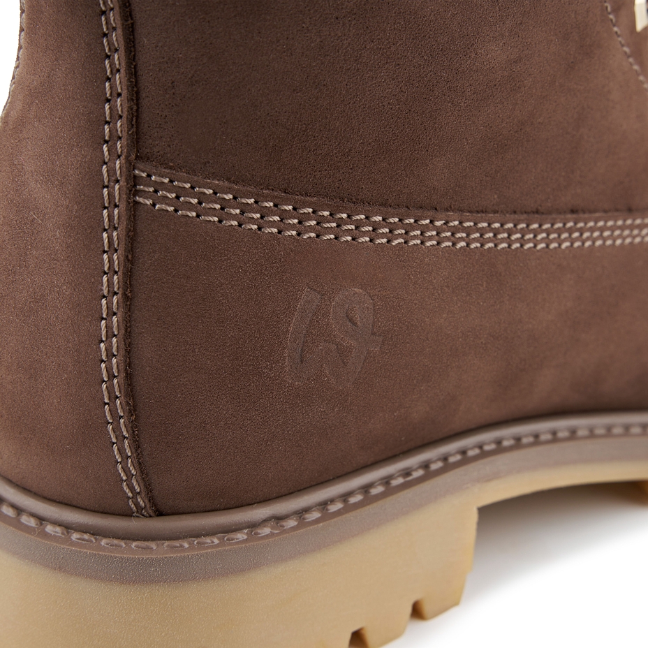 Fluffy farmer's boots Woolee Brown