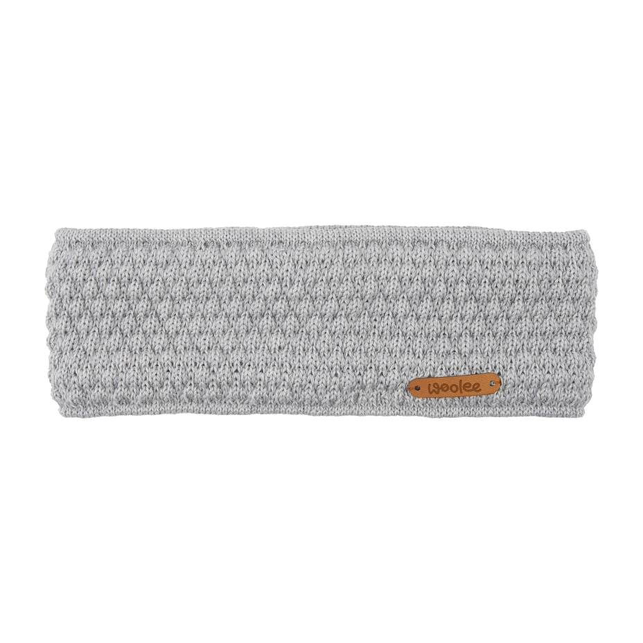 Woolen Headband Lined Moni Light Gray