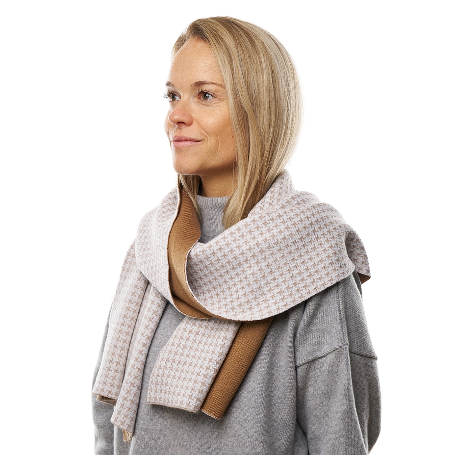 Woolen Scarf Extrafine Merino Beige