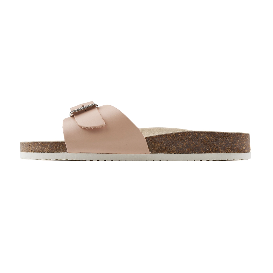 Women's Orthopedic Cork Sliders Laura Light Pink