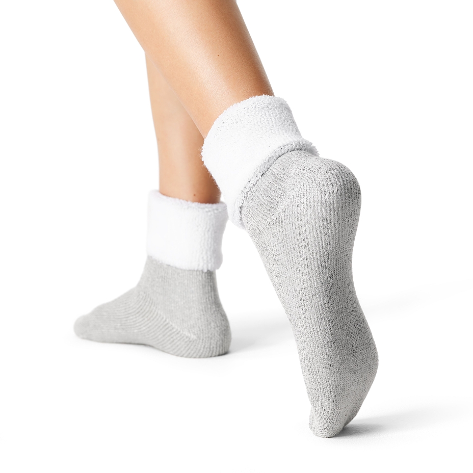 3 pairs of socks with Merino sheep wool terry white