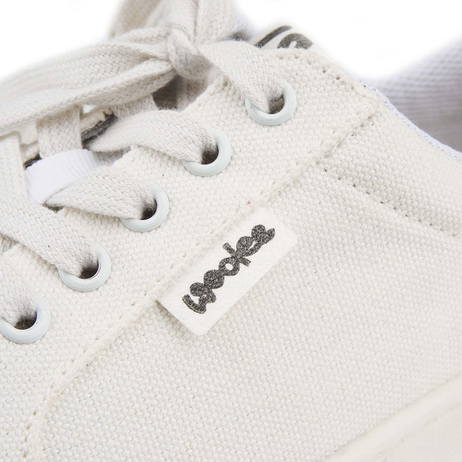 Men’s barefoot textile sneakers Oxy white