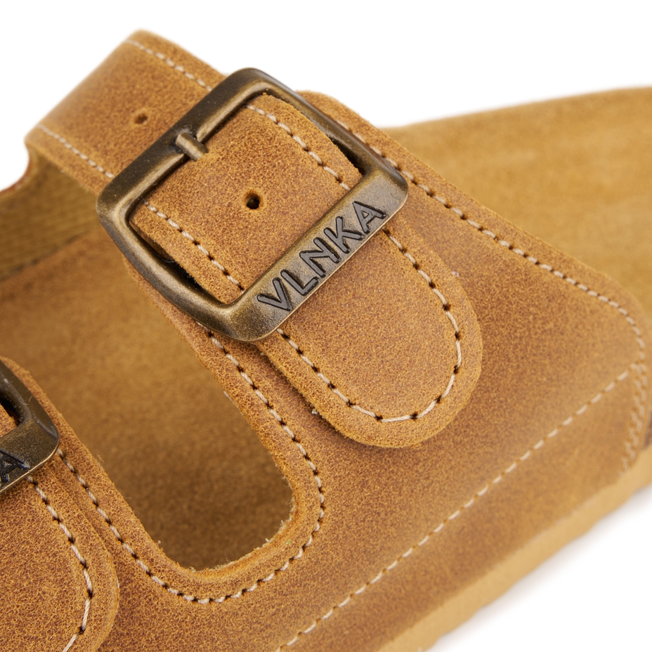 Women's cork anatomical slip-on shoes Linda beige