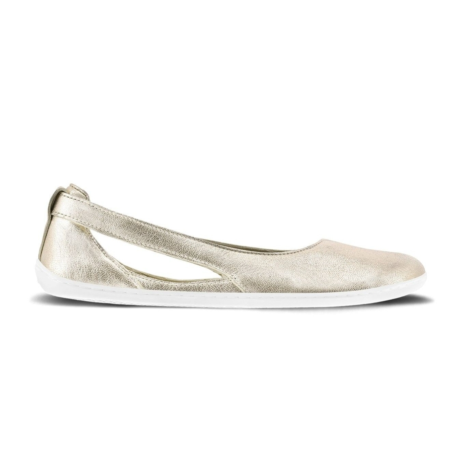 Leather barefoot ballerinas Be Lenka Bellissima gold
