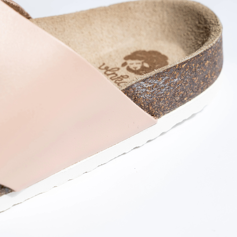 Women's cork anatomical slip-on shoes Lola pink - 2nd quality