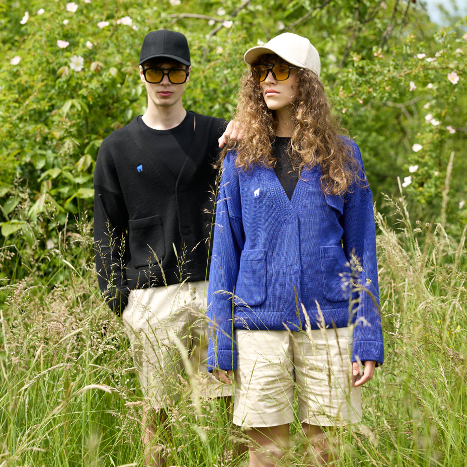 Merino Woolee Capsule wool cap beige/black