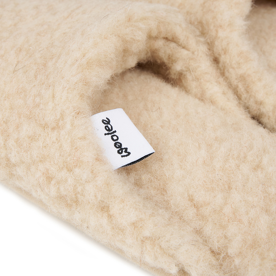 Women's wool slippers Lenka beige