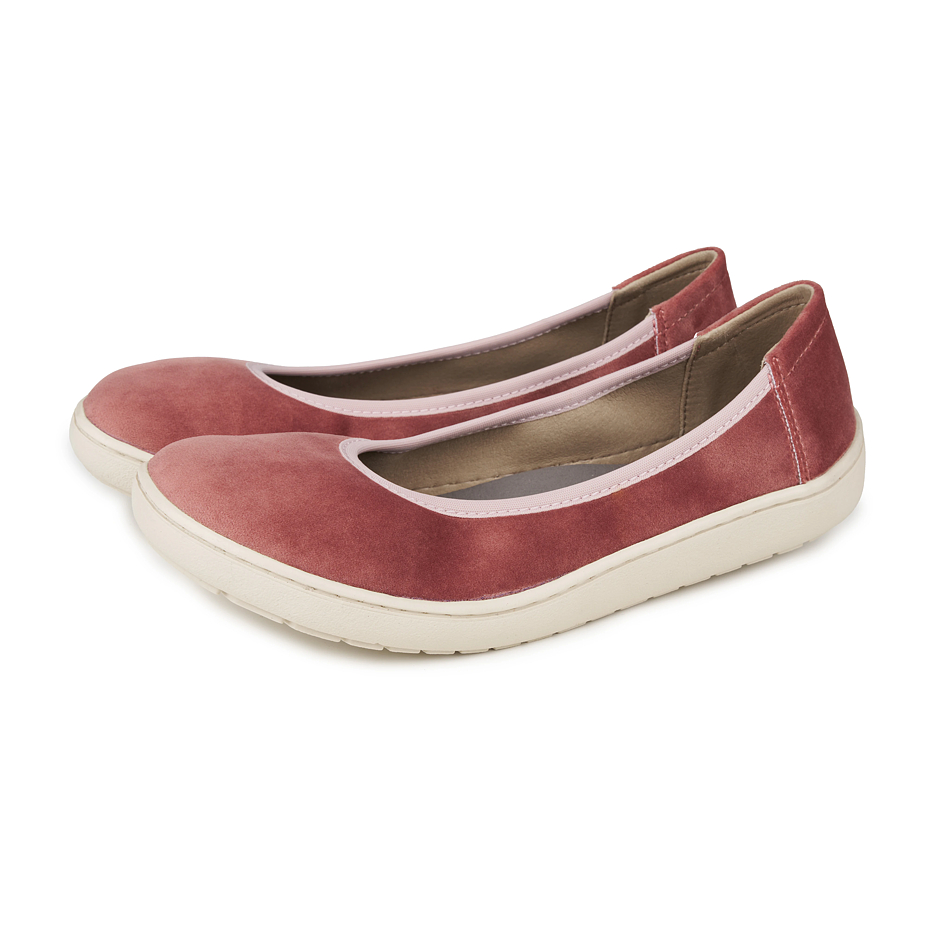 Women’s barefoot textile ballerinas Joli pink