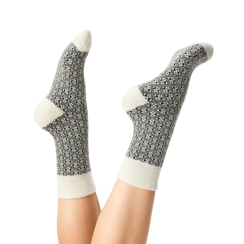 Sheep Socks Merino Jacquard Black