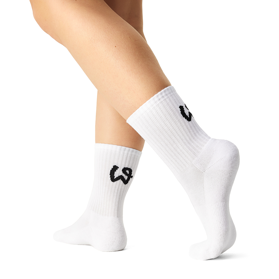 3 pairs of soft-footfall cotton socks white