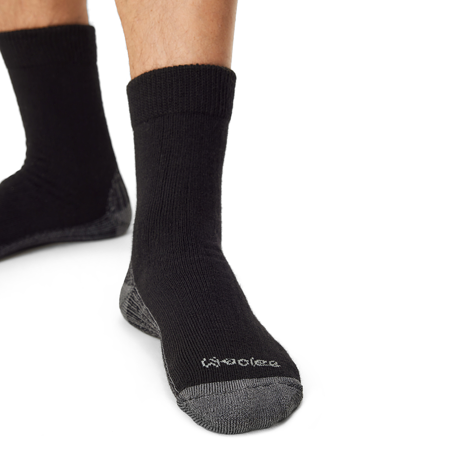 3 pairs of Merino socks with orthopedic hem black