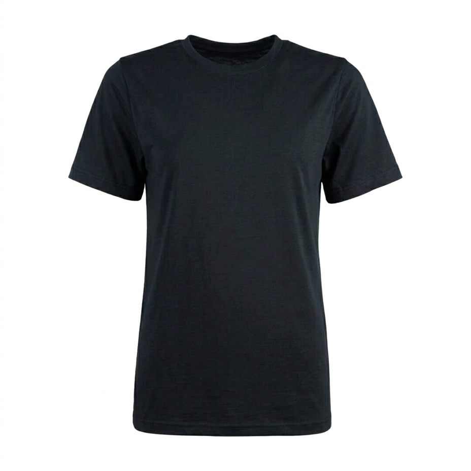 Women's Merino wool short-sleeve T-shirt Woolee black