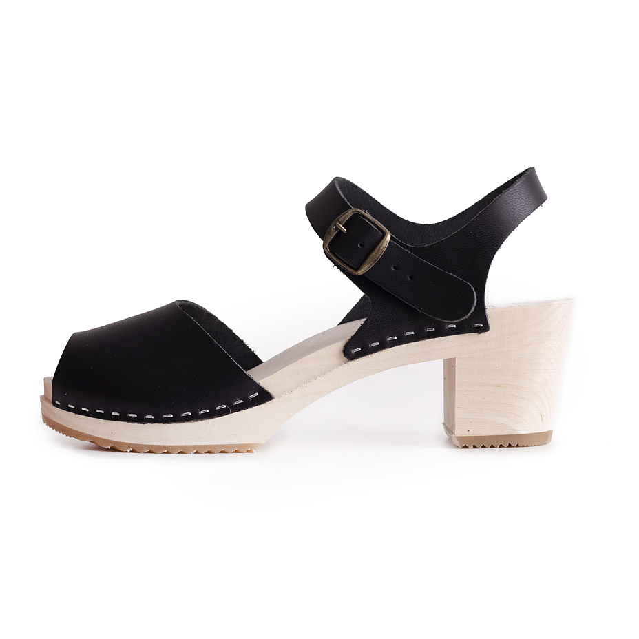 Women's high-heel clogs  Black