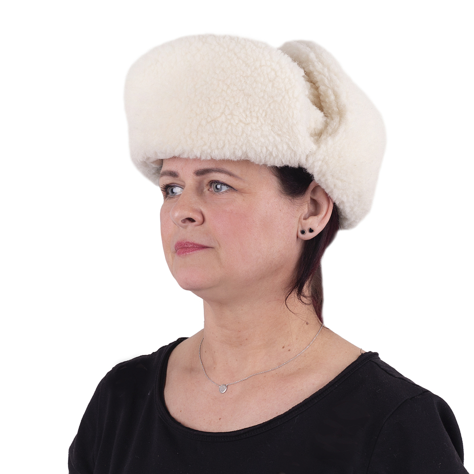 Wool Bomber Hat Natural