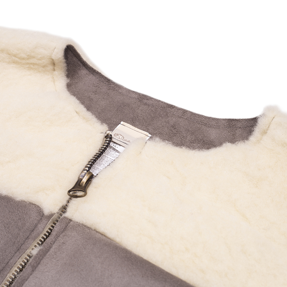 Suede Wool Vest Grey