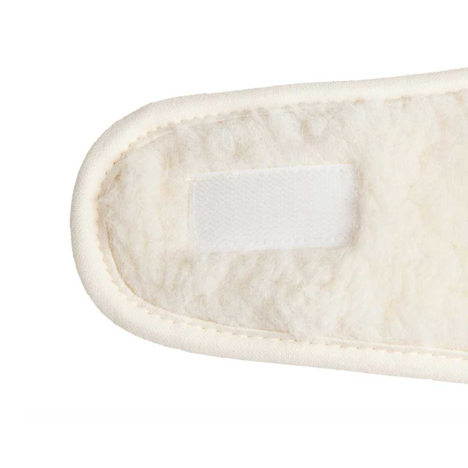 Merino wool knee brace natural