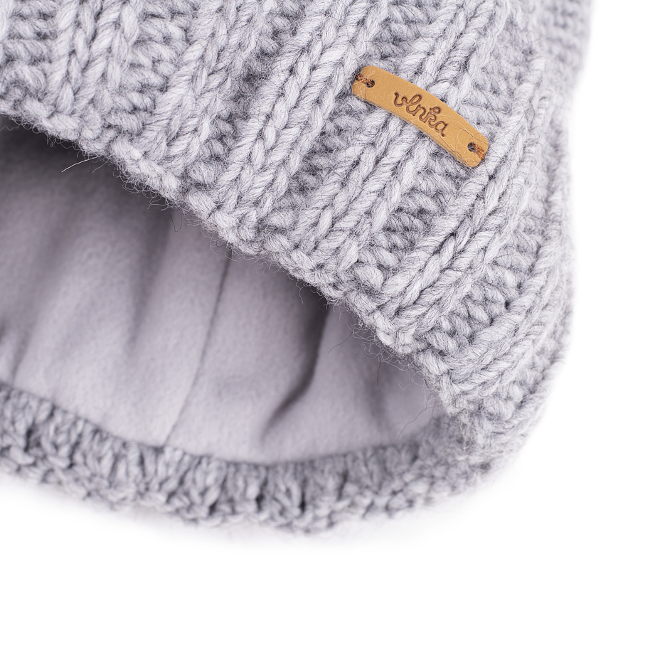 Vlnka Woolly Hat V03 Light Grey