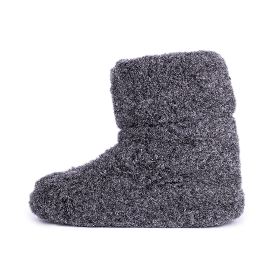 Wool TV slipper boots Dark Gray