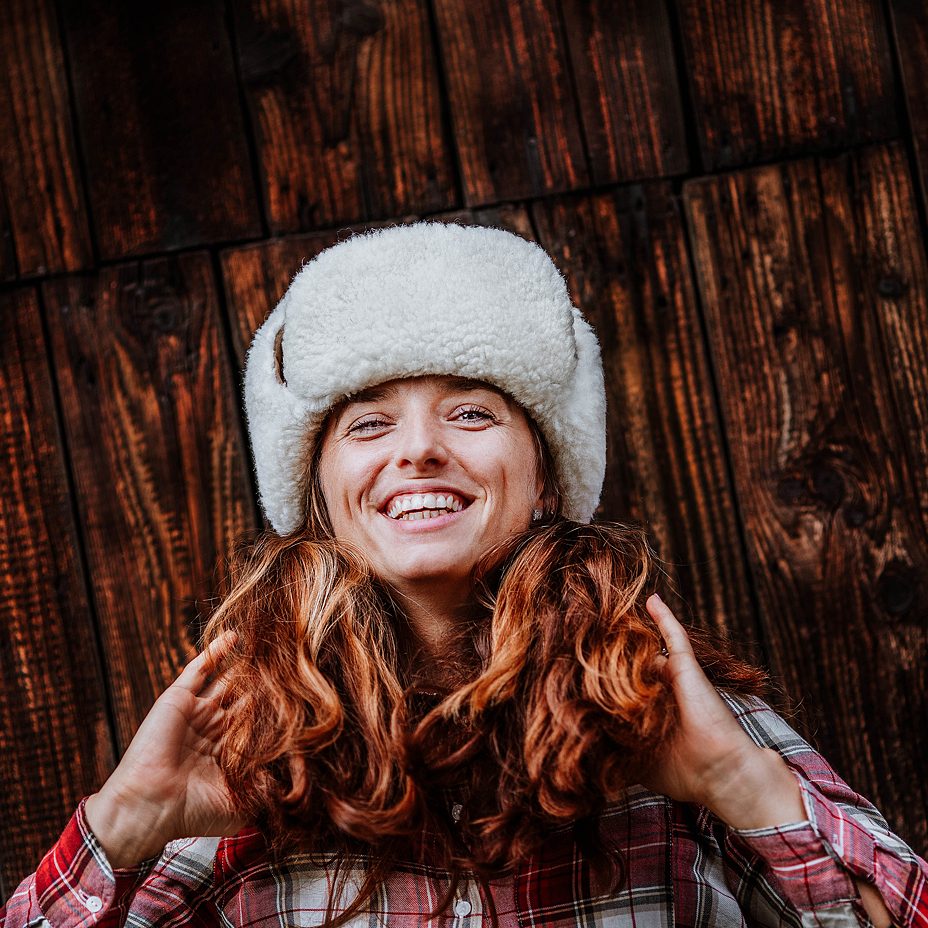 Suede Bomber Hat Brown