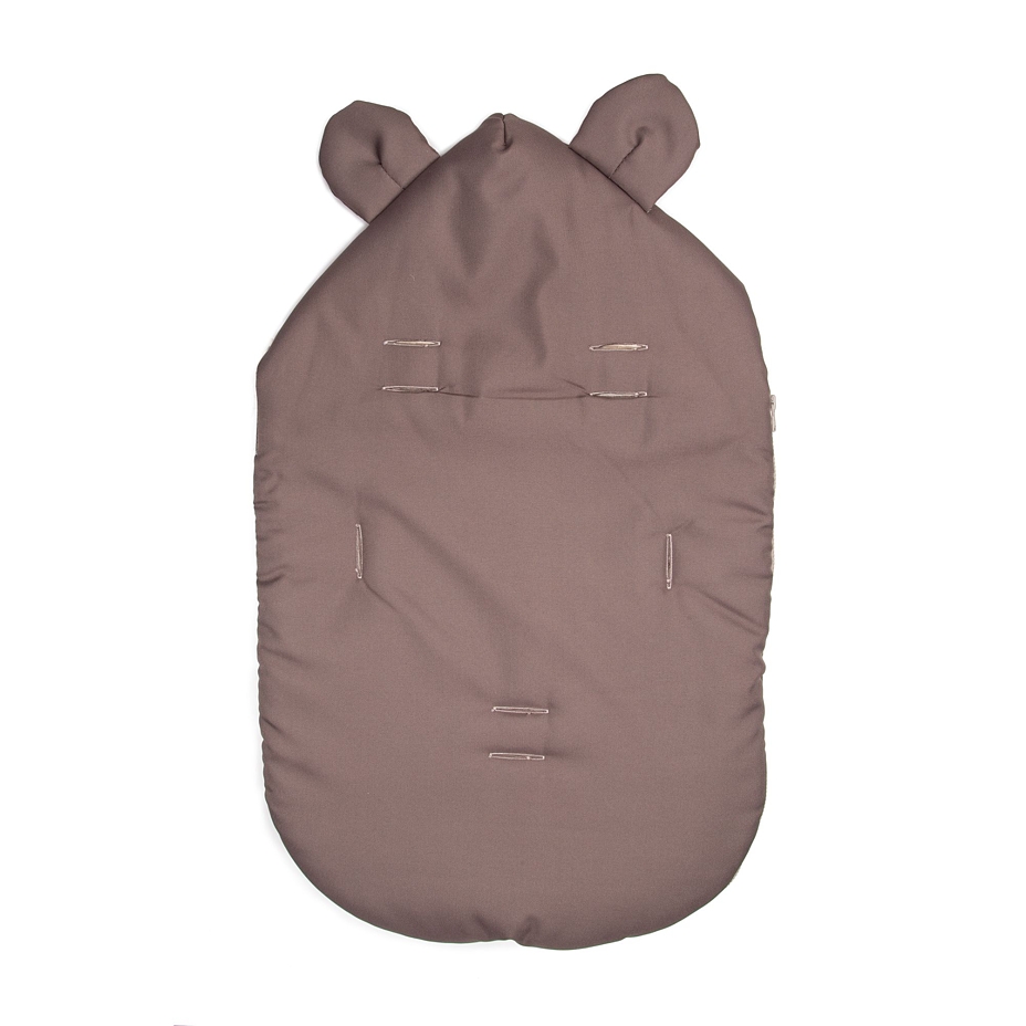 Footmuff  with Wool Lining and Fur Trim Stripes