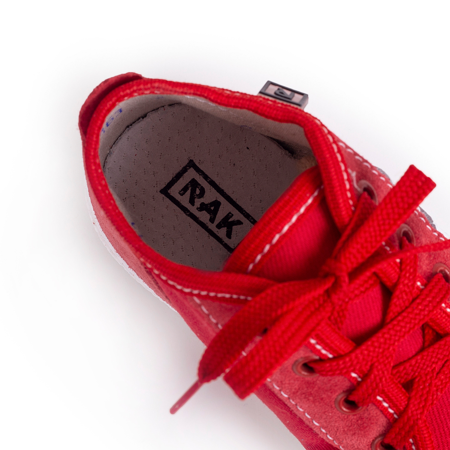 Kids’ leather sneakers Koko Red